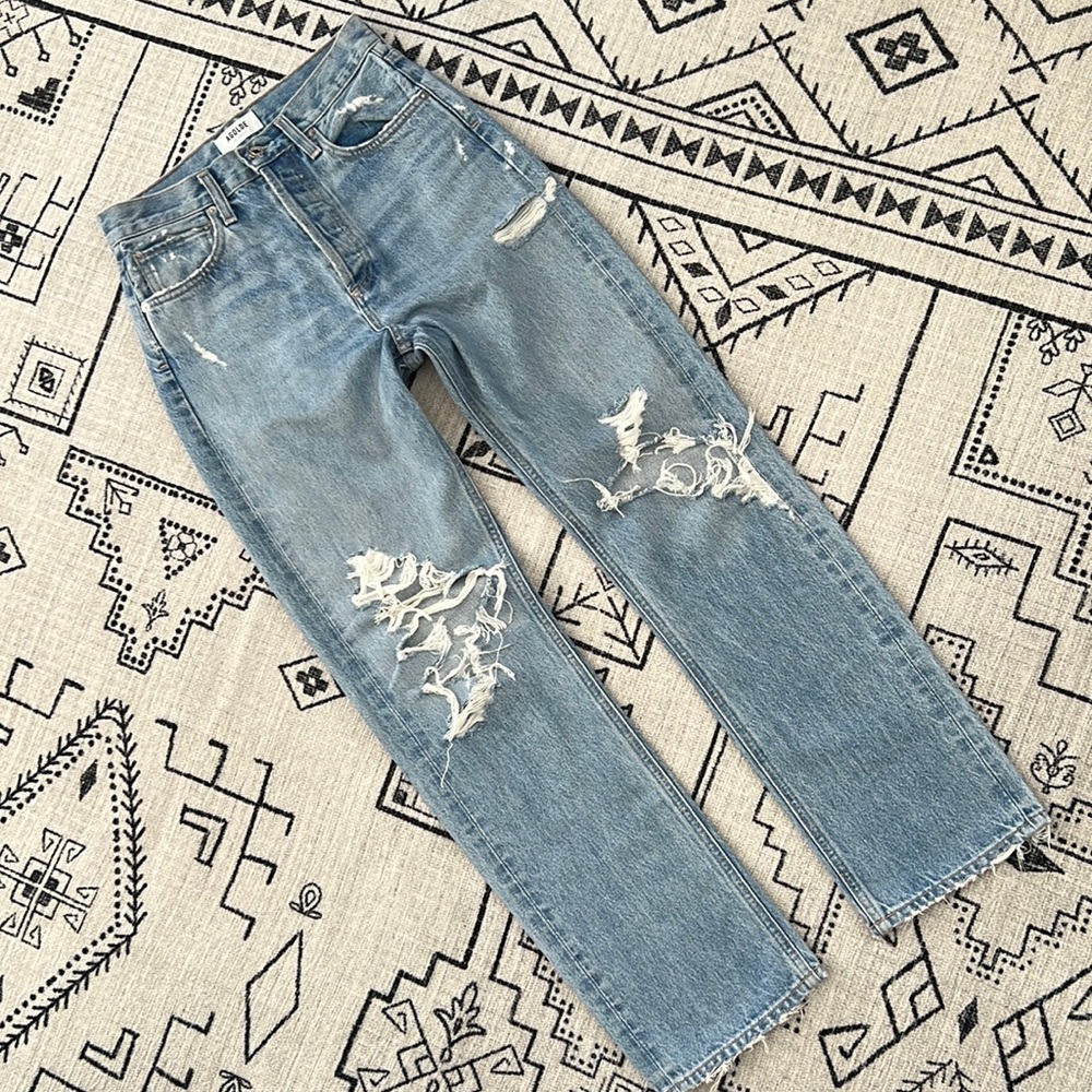AGOLDE 90s Mid Rise Loose Fit in Fall Out 23